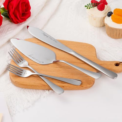 Wedding Cake Cutting Set, Champagne Flutes Wedding Registry Must Haves | Cake Cutting Set for Wedding, Wedding Cake Knife and Server Set & Mr and Mrs Champagne Flutes for Bridal Showr Gifts - color: MR & MRS Silver