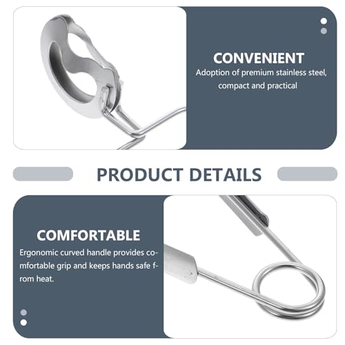 Ipetboom Stainless Steel Snail Tongs Escargot Eating Tools Food Serving Clip Clamp with Ergonomic Curved Handle Heat Resistant Tableware for Serving Snails 2 Pcs 6.29 X 1.96 X 1.57 in - color: 2pcs