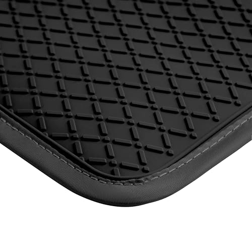 Ohocut Checkered Pot Holder, Black and White Checkerboard Potholders for Kitchen, Silicone Pot Holders with Pocket for Kitchen Clearance 2 Pack Set, Hot Pads and Oven Mitts for Cooking Baking - color: Black and White
