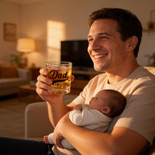 Ithmahco Dad Since 2026 Whiskey Set Gifts For Men, New Dad Father Day Gift, Soon To Be Daddy Gifts For Men, Personalized Dads To Be Fathers Day Gift - color: new dad 2025