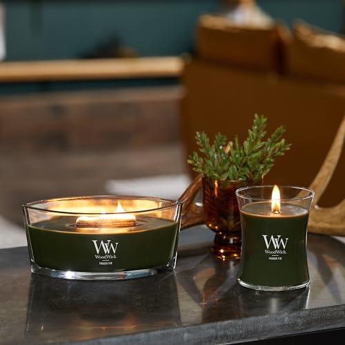 WoodWick Fraser Fir Holiday Candle Gifts for Women and Men, 16 oz Ellipse Candle with Crackling Wick - color: Fraser Fir, size: 16oz