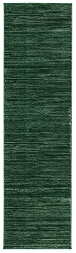 SAFAVIEH Vision Collection Runner Rug - 2'2" x 6', Dark Green, Modern Ombre Design, Non-Shedding & Easy to Clean, Ideal for Entryway, Foyer, Bedroom (VSN606Y) - color: Dark Green, size: 2'2" x 6' (Runner)