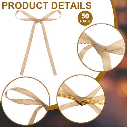 50 Sets Martini Glasses 5 oz Champagne Coupe Glasses 5 oz with Brown Bow | Plastic Champagne Tower Cups Cocktail Glasswares Bulk for A Tini Bit Older Wedding Bar Bachelorette Birthday Party Supplies - color: Brown