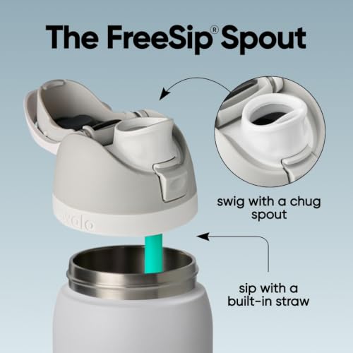 Owala FreeSip Stainless Steel Water Bottle 40 oz Denim - color: Denim, size: 40 Ounces