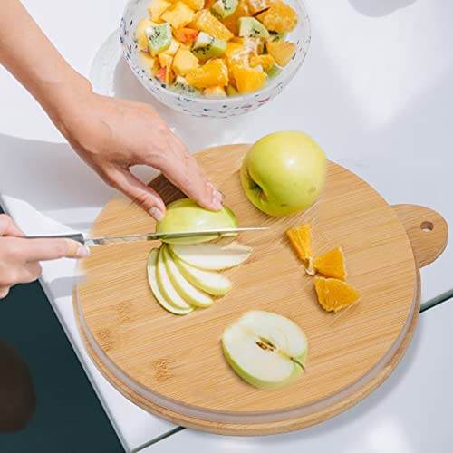 ECOWAY Melamine Salad Bowl, Bamboo Fiber Salad Bowl Large with 4 Small Serving Bowls and Bamboo Lid Cutting Board with Handle and Silicone Seal Ring Perfect for Storage Salad Foods(Spots,9.8 Inches) - color: Multicolor with serving bowls