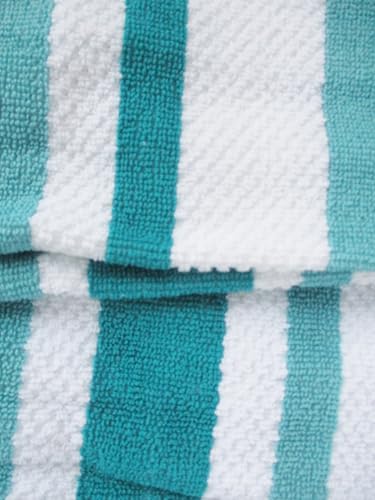 100% Cotton Kitchen Towel Set 2 Pack (Beachy Blue) - color: Beachy Blue