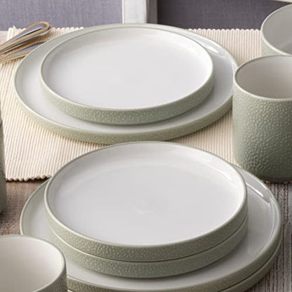Noritake ColorTex Stone Sage Set of 4 Stax Salad Plates, 7-1/2"