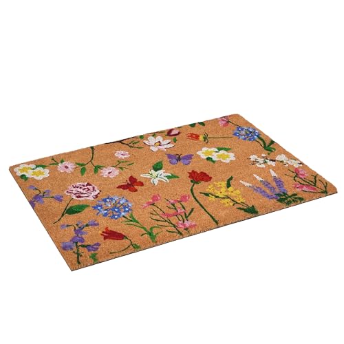 Calloway Mills Butterfly Garden Doormat (24" x 36") - color: Butterfly Garden, size: 2' x 3' (Rectangular)