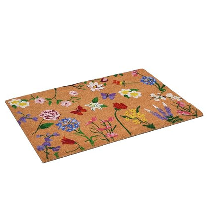 Calloway Mills Butterfly Garden Doormat (17 x 29) - color: Butterfly Garden, size: 1'5" x 2'5" (Rectangular)