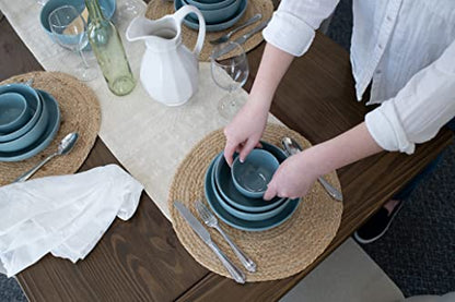 Elanze Designs Bistro Glossy Ceramic 4 inch Cute and Small Dessert Bowls Set of 4 - Perfect for Everyday uses from Snacks, Ice Cream, Candy and Treats, Ice Blue - color: Ice Blue, style: 4 inch Dessert