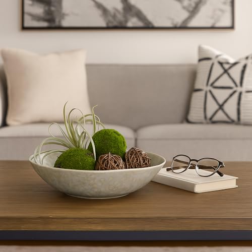 Contemporay Decorative Bowl for Coffee Table Decor - Elegant Centerpiece Table Decorations or Homd Decor Accents - Versatile Bowl for Kitchen Counter Decor, Key, or Candy Storage - 3.75", Blue