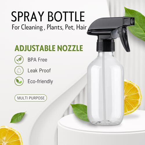 Plastic Spray Bottles for plant - 1Pack/10oz/300ml - Small Spray Bottles | Mist Stream - No Clog No Leak, Easy to Grip with Adjustable Nozzle for Hair, Cooking, Cleaning - BPA Free - size: 10 Ounces