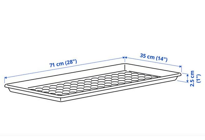 Rubber Boot Trays for Entryway, for Boots, Shoes, Sandals, Slip-on, Trays, Shoe Mats for Indoor and Outdoor Use,(1 Larger) = 28"x14"; and (2 Smaller) = 18"x14" (Set=3)