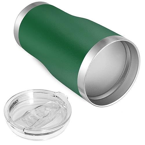 VEGOND 20oz Tumbler Stainless Steel Tumbler Cup with Lid And Straw Vacuum Insulated Double Wall Travel Coffee Mug(Dark Green 12 Pack) - color: Dark Green, size: 12 Count (Pack of 1)