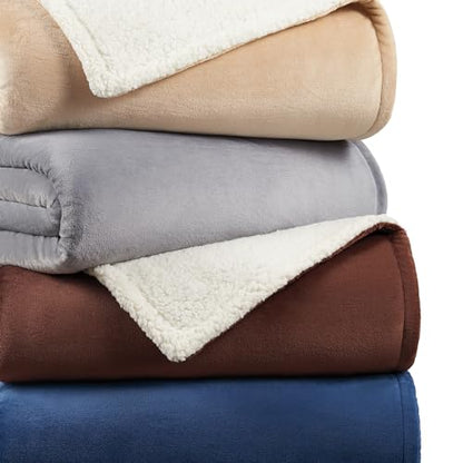 Arkwright Sherpa Fleece Throw Blanket - Plush Fluffy Warm Reversible Soft Sherpa Throw Blanket for Home, Couch, Sofa, Bed, Camping and Travel, 50x60 in, Tan - color: Irish Cream Tan, size: Throw (50x60) Pack of 1