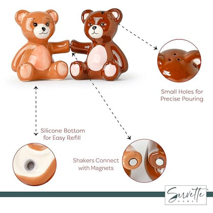 Salt Pepper Shakers Animals (Teddy Bears) - color: Teddy Bears