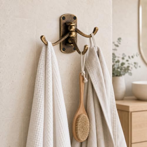 Retro Swivel Wall Hooks - 2PCS Coat Rack for Bedroom, Bathroom, Kitchen, Garage - style: Retro square shape
