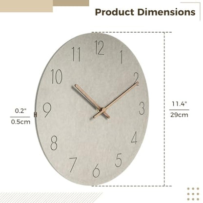 Modern Wooden Wall Clock, Silent Quartz Movement, Battery-Powered Mdf Wall Clock, Nordic Minimalist Design For Living Room, Bedroom, Office, Classroom