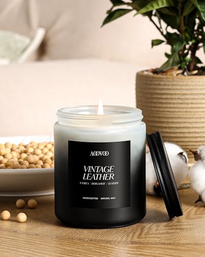 AOOVOO Scented Candles Set - 6 Pack Men Candles for Home Scented | 42 oz Soy Wax, 300 Hour Long Lasting Candle, Aromatherapy Candle Birthday, Christmas, Valentine, Gift Set for Men - size: 6 Pack Candles