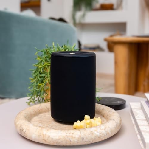 Happy Wax Black Mod Warmer for Scented Wax - Large Wax Warmer with Timer. Perfect Wax Melter for Scented Wax Melts - color: Black