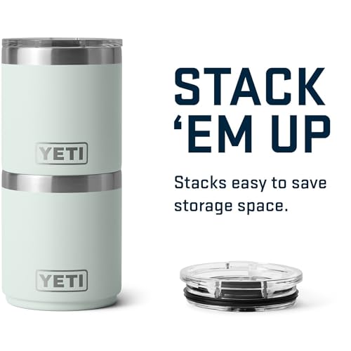 YETI Rambler 10 oz Ceramic Lined Lowball 2.0, Vacuum Insulated with MagSlider Lid, Ridgeline - color: Ridgeline