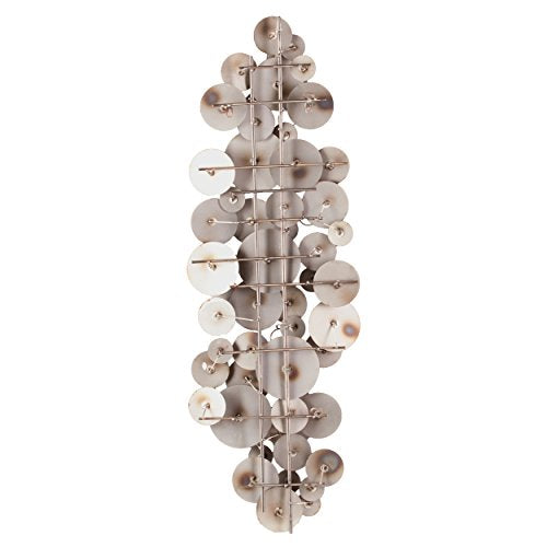 SEI Furniture - Longavi Metal Wall Sculpture - Transitional Design, Multi Metal - Fully Assembled - Ideal for Living Room, Bedroom (WS9379)