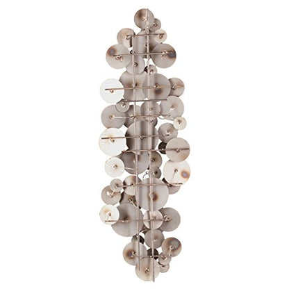 SEI Furniture - Longavi Metal Wall Sculpture - Transitional Design, Multi Metal - Fully Assembled - Ideal for Living Room, Bedroom (WS9379)