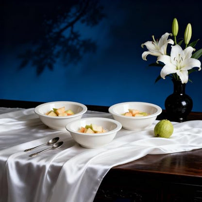 Stoneware Narrow Rim Commercial Grade Dinnerware, America White, Fruit 4.5oz, Case of 36 - color: America White, size: Fruit 4.5oz