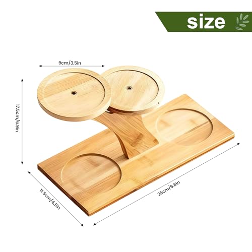 Bamboo Plant Stand - 3 Tier Window Plant Shelf for Indoor Plants | Wooden Flower Stand & Tabletop Plant Holder for Windowsills