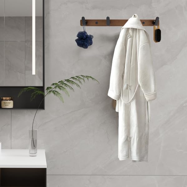 Coat Rack Wall Mount,Wooden Wall Hooks,Wall Hooks for Coats,Modern Towel Hooks,Entryway Bathroom Clothes Hooks for Hanging Heavy Duty Decorative