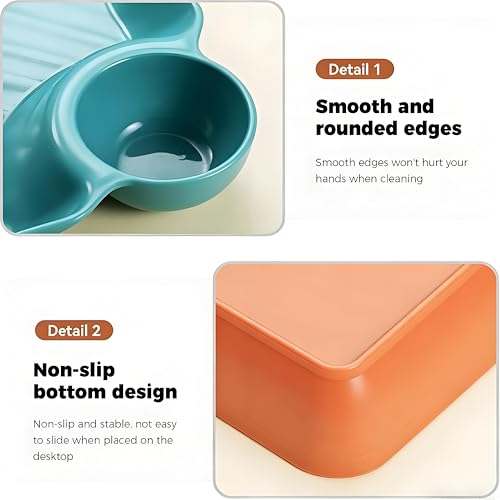 4 Pcs Chips and Salsa Serving Dish Plates, Veggie Platter Dipping Serving Trays with Sauce Rack for Buffet, Family Party, Appetizer, Sushi, Taco, Salsa, Charcuterie, Barbecue Plate. Reusable (All) - color: All