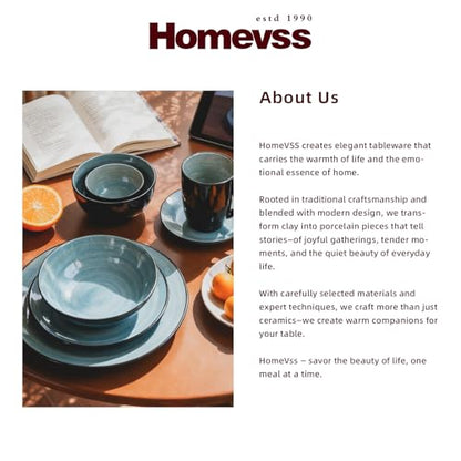 Stoneware Sonoma 56pc Dinnerware Set, Black + Speckled Spin Wash Turquoise - color: Turquoise