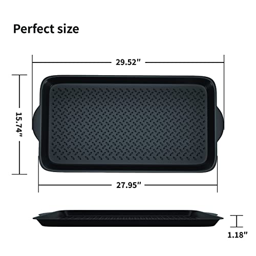 1 Pack Rubber Small Boot Tray for Entryway,Boot Mat,Shoe Tray,Shoe Mat for Indoor and Outdoor Use, 27.95"x 15.74" (Pack of 1) - size: 29.5" x 15.7" x 1.2"