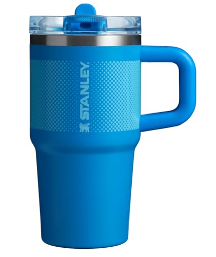 STANLEY Quencher ProTour Flipstraw Tumbler, 20 oz, Azure - Fade | Built-In Straw & Handle | Cupholder Compatible for Travel | Leakproof Insulated Stainless Steel Cup | BPA-Free - color: Azure Fade, size: 20 Ounces