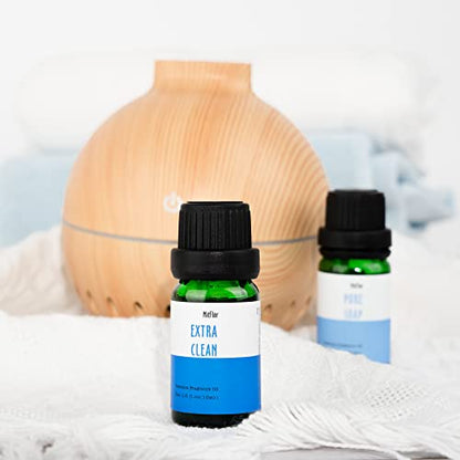 Fragrance Oil Set, MitFlor Clean Essential Oils for Diffusers for Home, 6 x10 ml, Fragrance Oil for Candle Soap Making, Diffuser Oils Gift Set, Fresh Linen, Pure Soap and More Scents