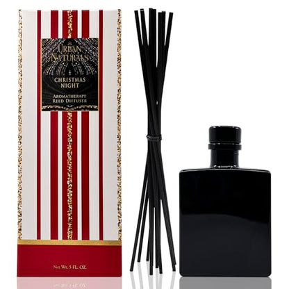 Reed Diffuser Set, Christmas Night - Bathroom Shelf Décor | Cinnamon spice, Almond, Clove, Cedarwood, Fresh Balsam and Fir needle - color: Christmas Night