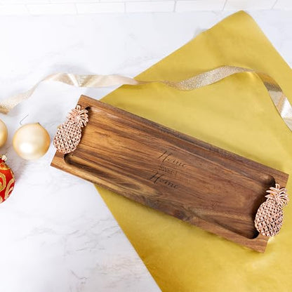Pavilion - Home Sweet Home - Pineapple - 14.25" Serving Tray Charcuterie Board Host Hostess Housewarming Apartmentwarming