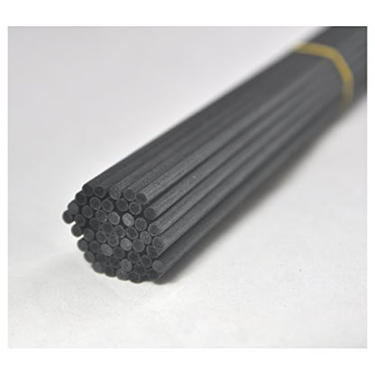 50 Pieces Fiber Reed Diffuser Replacement Refill Sticks for Aroma Fragrance (Black, 10" x4mm) - color: Black, size: 10" x4mm