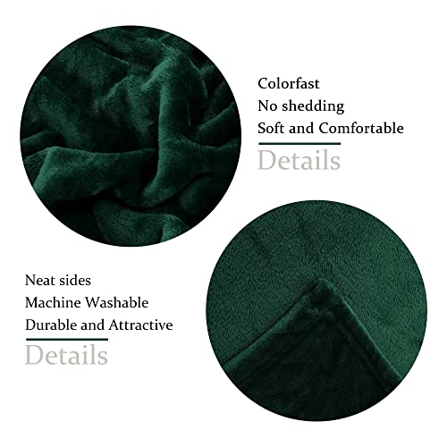 NANPIPER Fleece Blankets Super Soft Flannel Fuzzy Blanket for Bed Couch Luxury Cozy Plush Microfiber Blanket-Twin Size Olive Green - color: Olive Green, size: Twin
