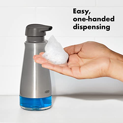 OXO Good Grips Foaming Soap Dispenser - color: Stainless Steel, style: Foam Soap Dispenser