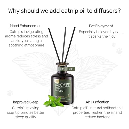 Reed Diffuser for Pet Odor Elimination, Lavender Cedar, Non-Toxic & Pet-Friendly Air Freshening, 6 Oz