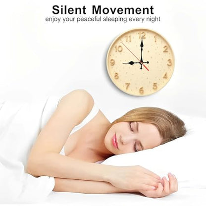 Sleek Minimalist Natural Wooden Wall Clock 25cm*25cm