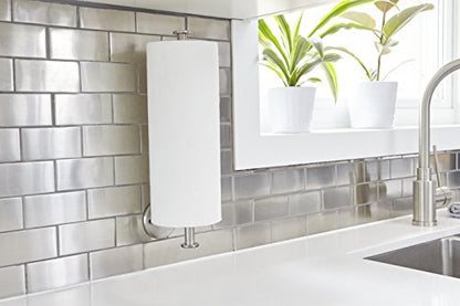 Paper Towel Holder Wall Mount - Under Cabinet Paper Towel Holders - Anti-Rust, Mounts On Wall or Cabinet, Vertically or Horizontally, Durable, Premium Elegant Design- Quick and Easy Installation | Anti-Rust, Mounts On Wall or Cabinet, Vertically or Horizo