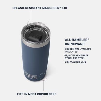 YETI Rambler 10 oz Tumbler, Stainless Steel, Vacuum Insulated with MagSlider Lid, Black Forest Green - color: Black Forest Green