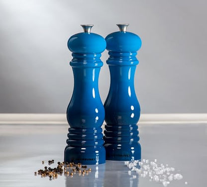 Le Creuset MG610-2 Salt and Pepper Mill Set 8-Inch, Flame - color: Flame, size: Large