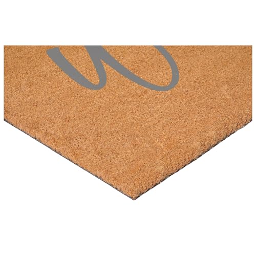 Calloway Mills Cursive Welcome Doormat, Grey (17" x 29") - color: Grey, size: 1'5" x 2'5" (Rectangular)