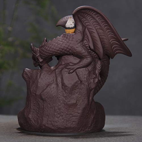 Fly Dragon Backflow Incense Burner Handmade Waterfall Incense Holders Home Decor Gift Statue Ornaments