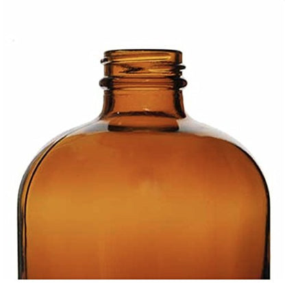 Sally's Organics 32oz Amber Glass Bottles - 2 Pack with USA-Made Tight Seal Lids - Quart-Sized Brown Glass Growlers for Beer, Kombucha, and Juice Storage