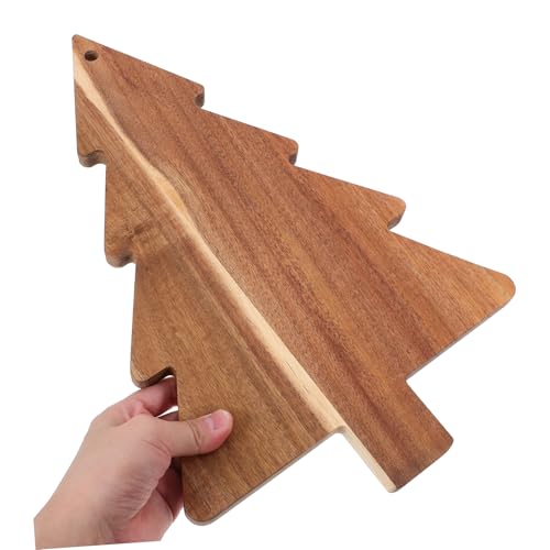KICHOUSE Christmas Shaped Charcuterie Board Lifelike Cutting Board for Festive Decor Easy to Clean Kitchen Platter for Cheese Fruits and Vegetables Holiday Serving Tray