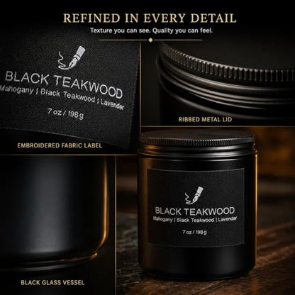 Scented Candles for Men, 6 Masculine Scents Set, 7 oz Each | 200H Burn Time, Woody Manly Gift Set, 7% Oil - size: 6 Pack - New Aroma
